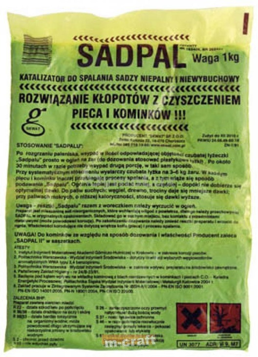 Порошок для чищення димоходів Sadpal