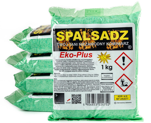 Spalsadz Eko Plus 1 кг х 5 шт порошок для чищення димоходів