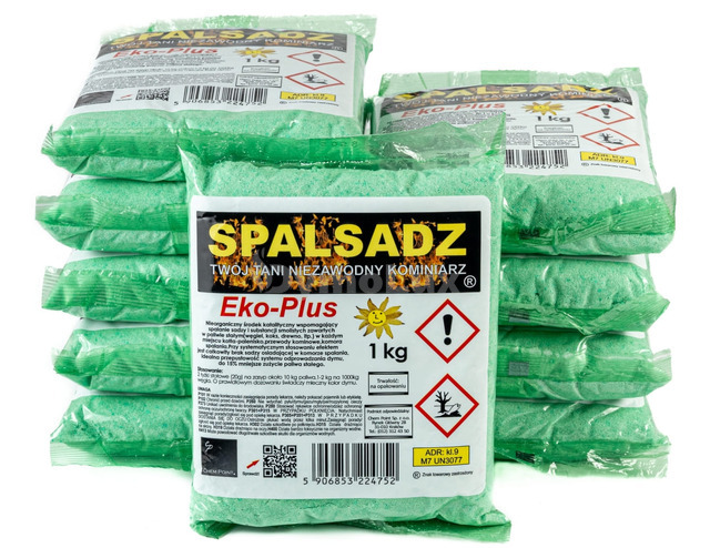 Spalsadz Eko Plus 1 кг х 10 шт порошок для чищення димоходів